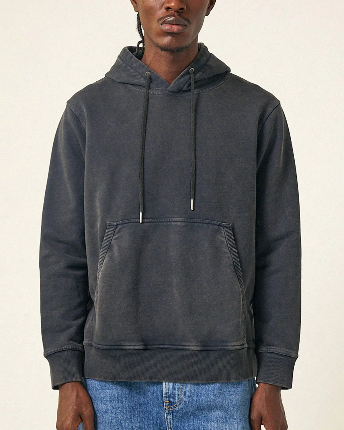 French Terry Hoodie - Black - Image 3