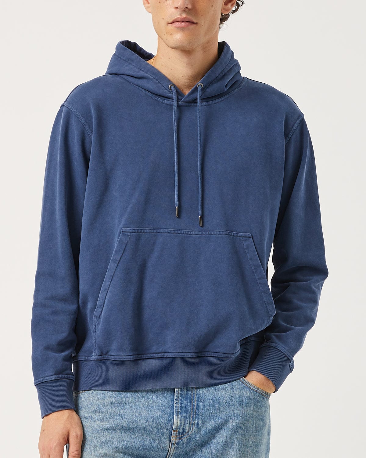 French Terry Hoodie - Navy - Image 3