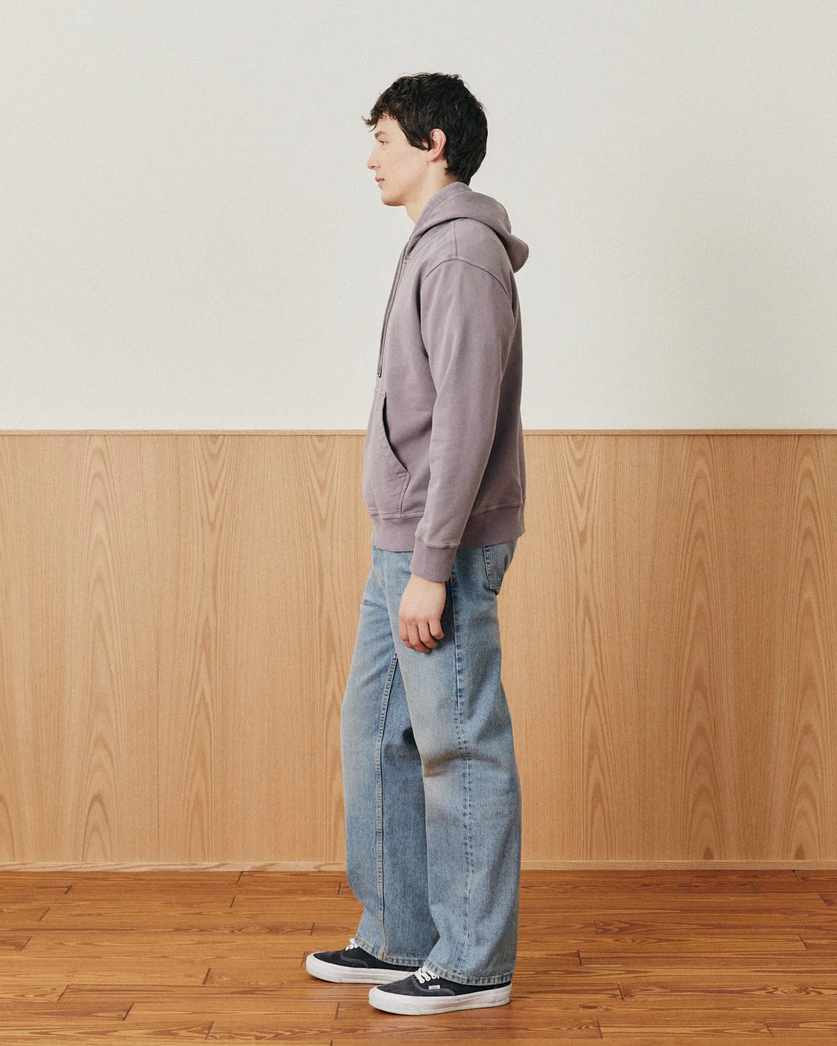 French Terry Hoodie - Purple - Image 4