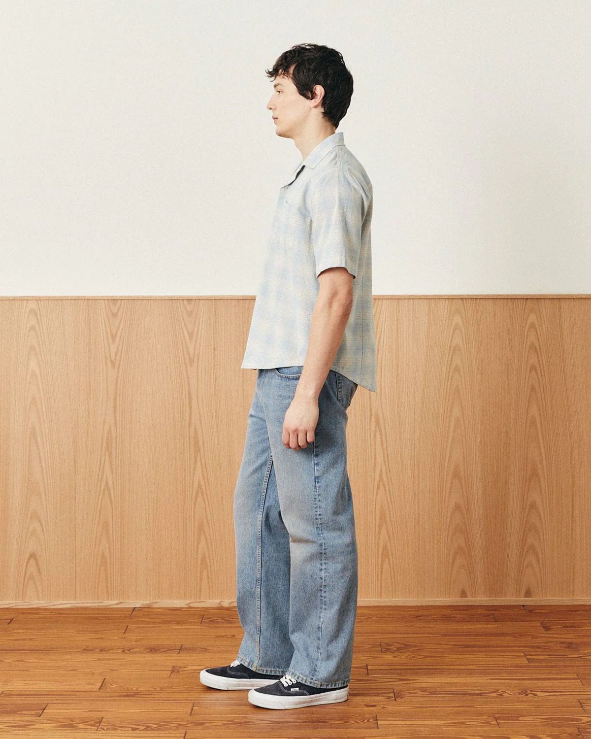 Linen Plaid SS - Light Blue - Image 4