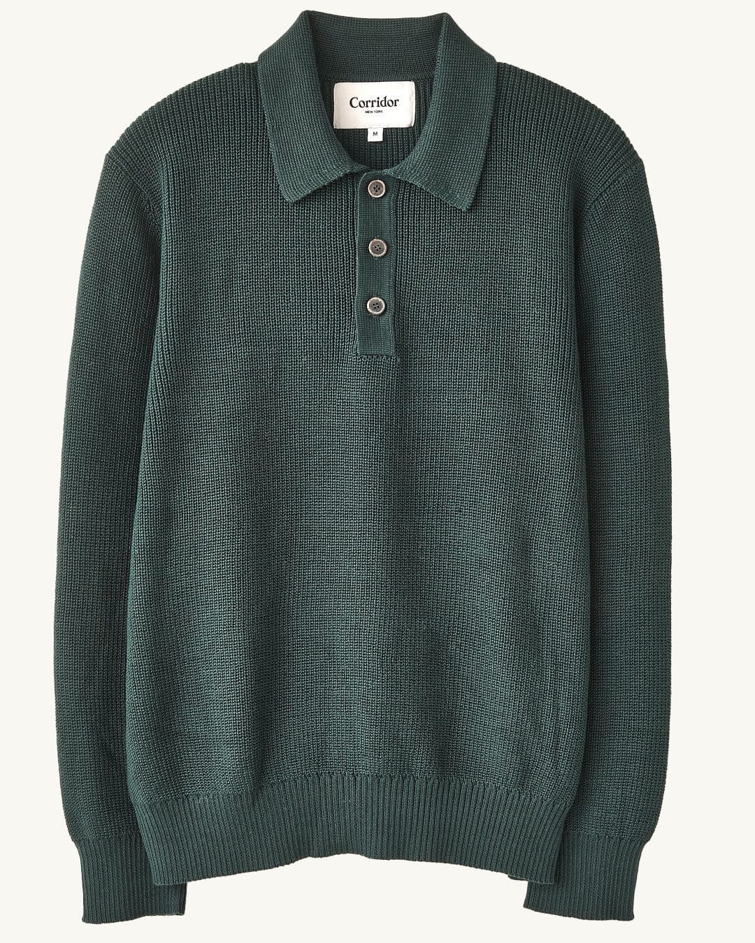 LS Slouchy Polo - Green - Image 4