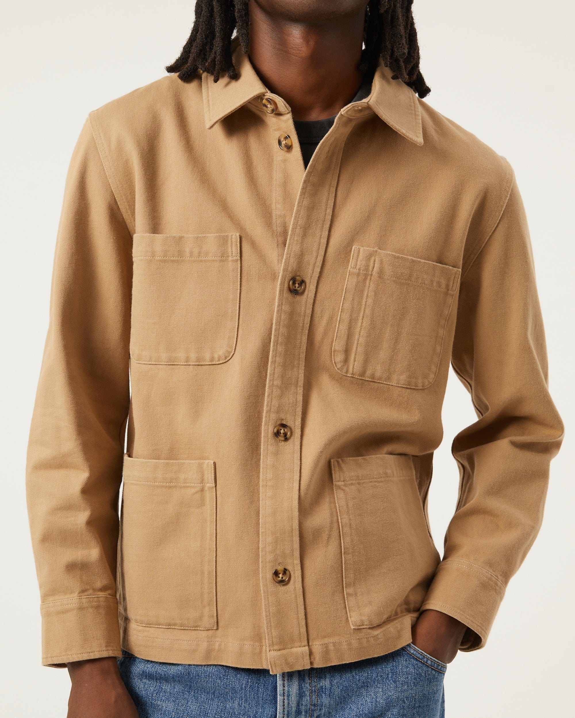Misha Overshirt - TAN - Image 3