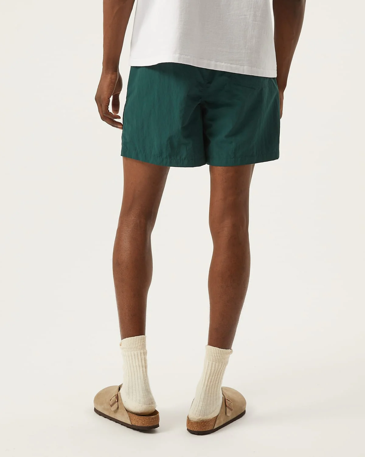 Nylon Drawstring Shorts - Spruce - Image 4