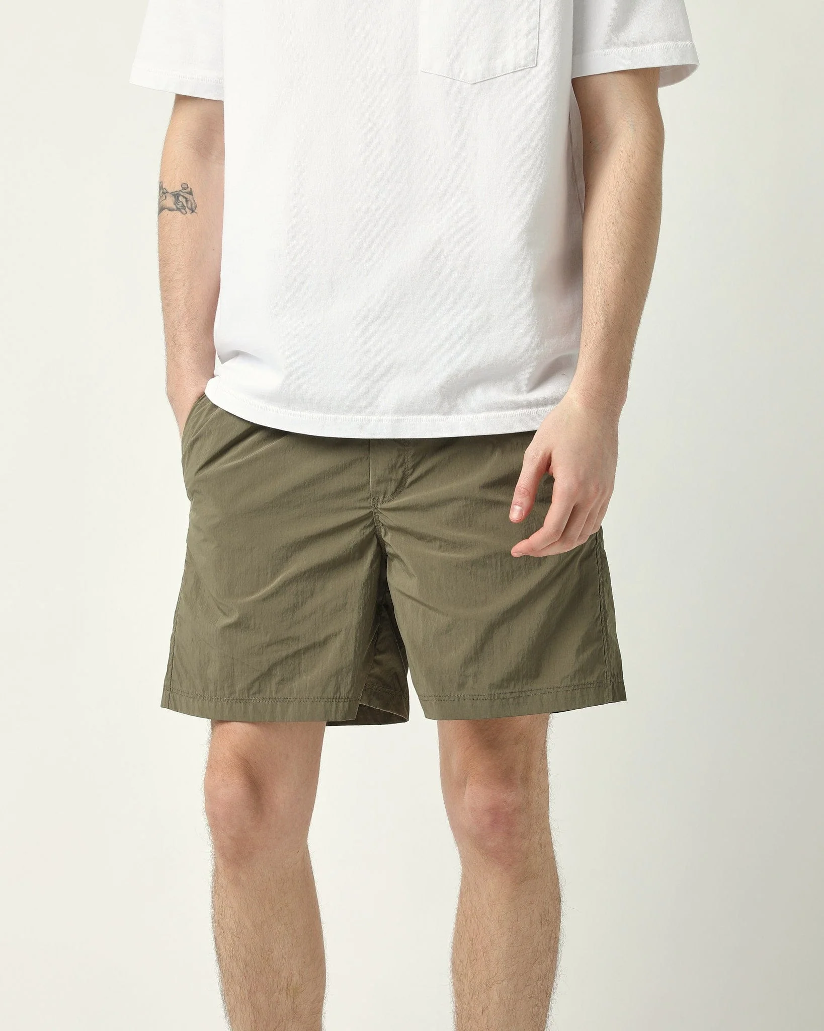 Nylon Shorts - Army - Image 3