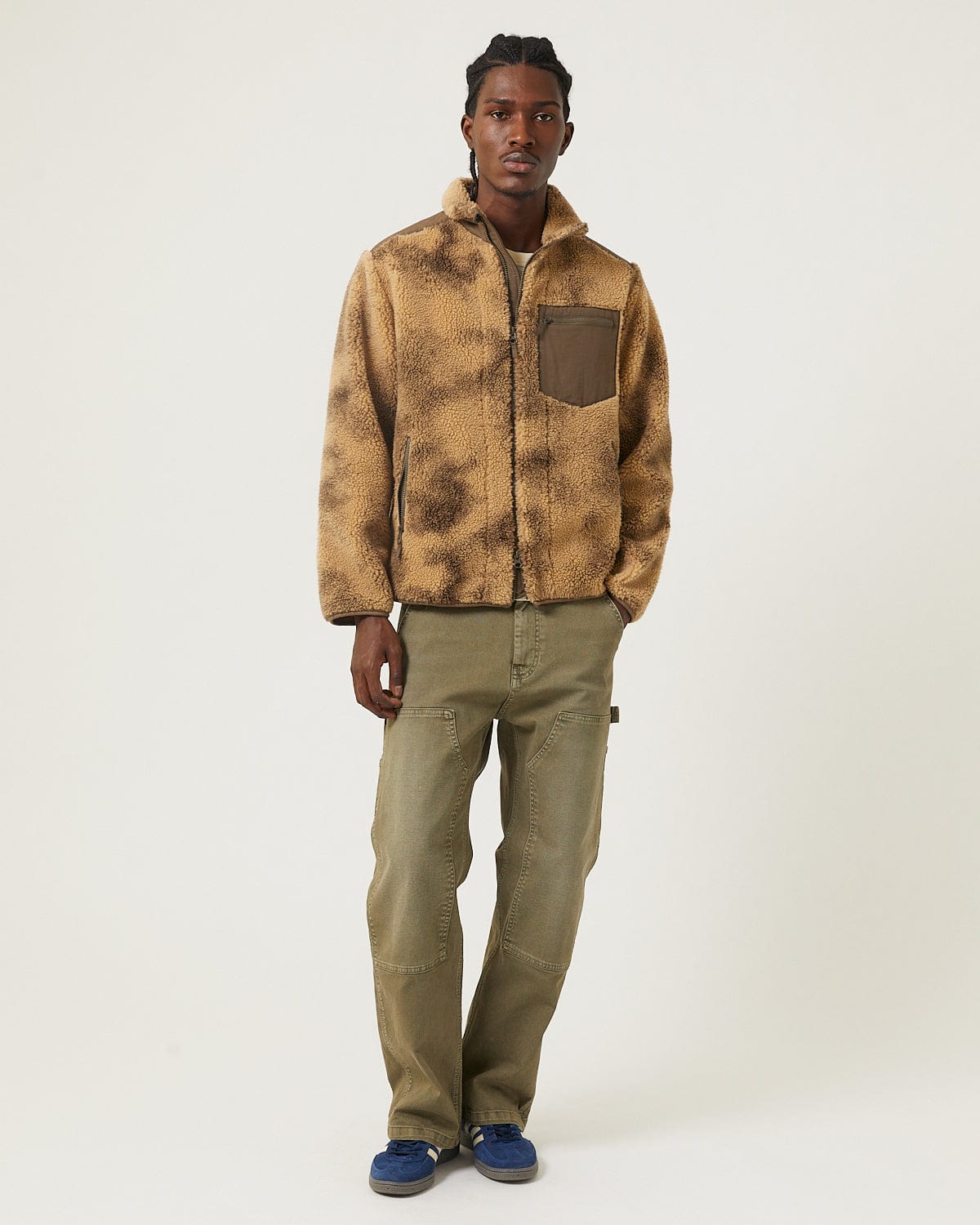 Oak Deep Pile Fleece Zip - Image 3