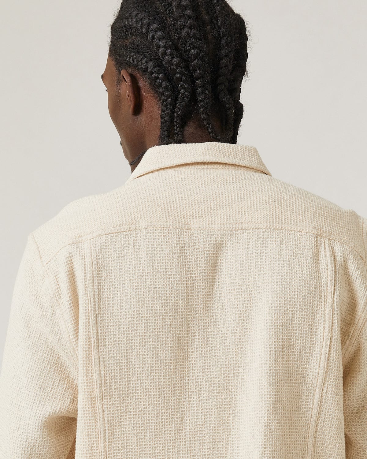 Pigment Dyed Waffle LS - Natural - Image 4