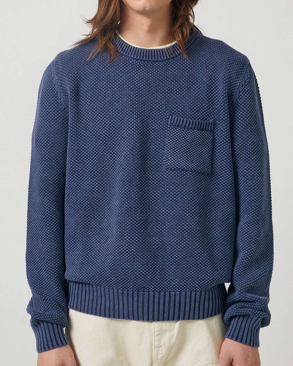 Pocket Crewneck - Navy - Image 3
