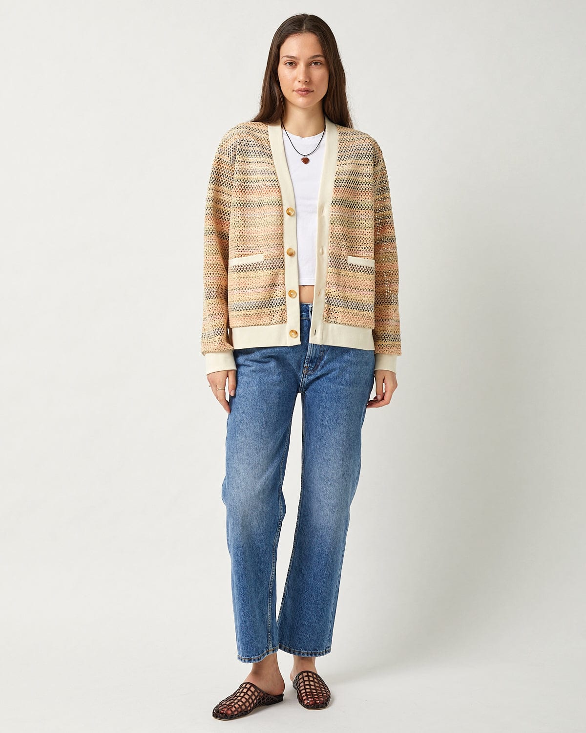 Rainbow Mesh Cardigan - Image 5