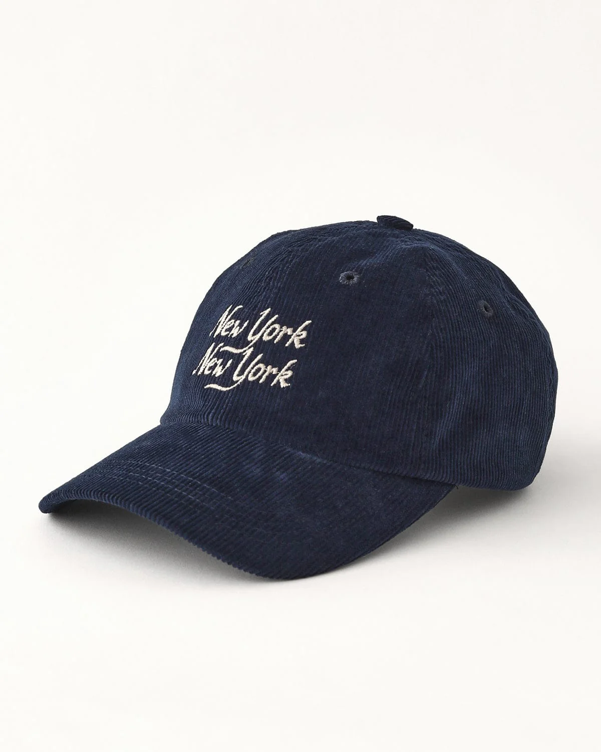 Corduroy Script NY NY Cap - Navy - Image 3
