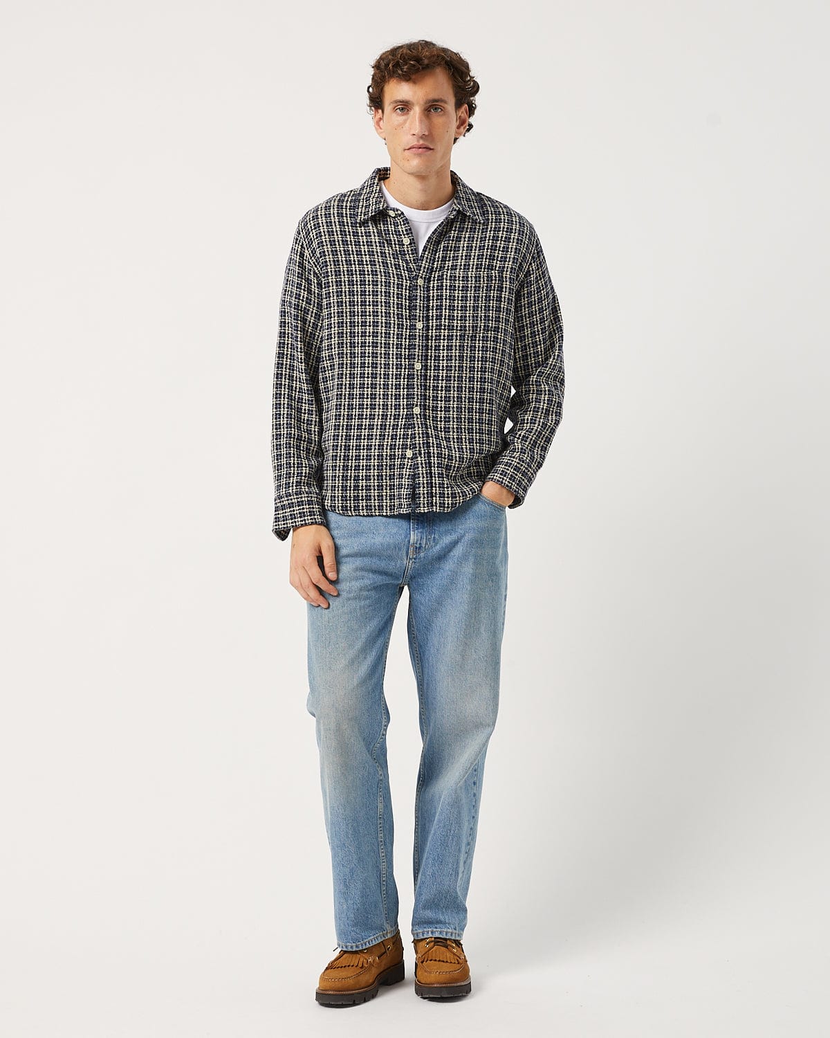 Selvedge 5 Pocket Jean - Bleach Wash - Image 5
