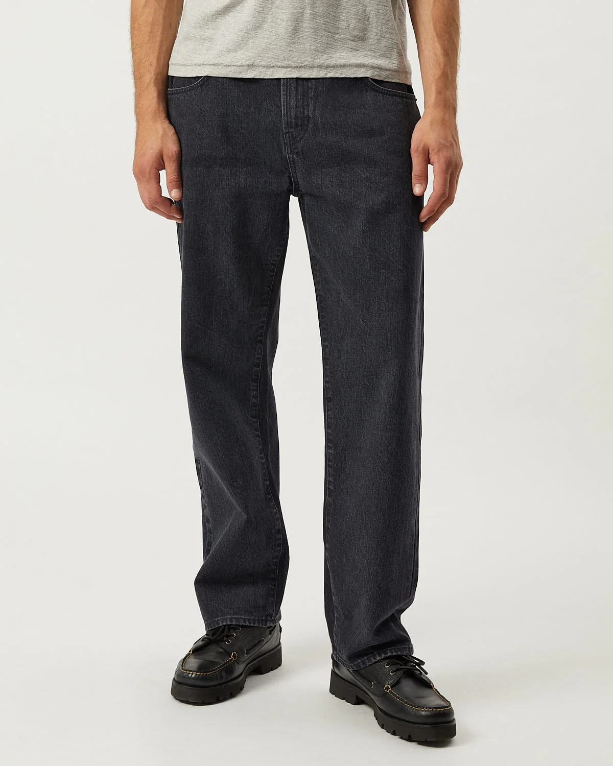 Selvedge 5 Pocket Jean - Washed Black - Image 5