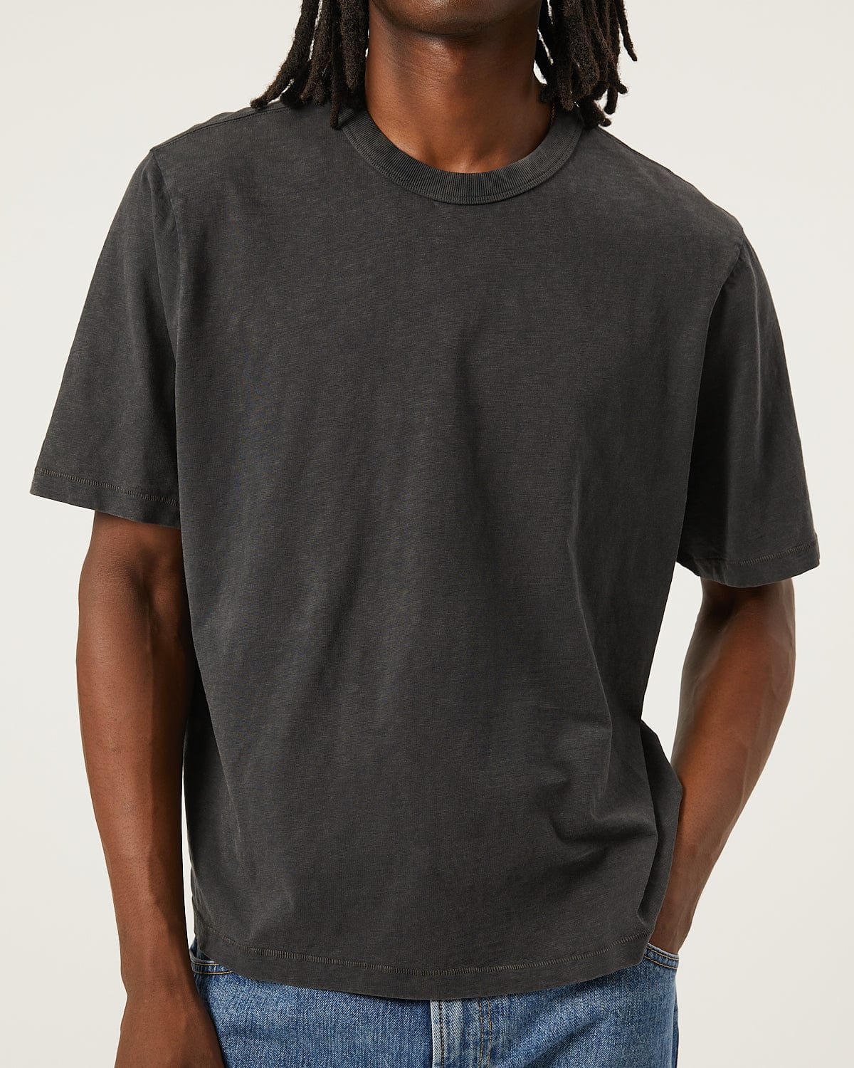 Slub Tee - Black - Image 3