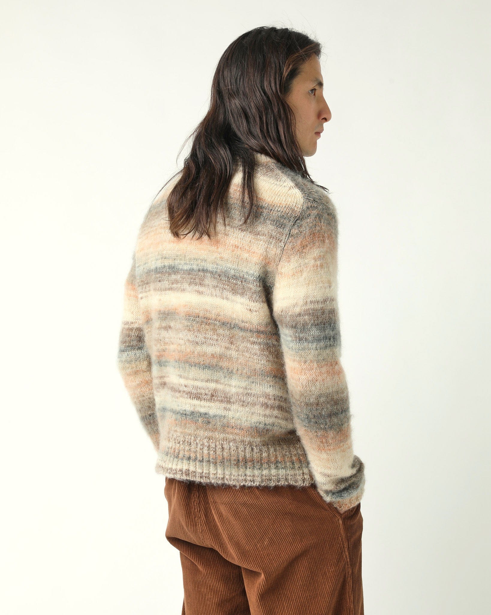 Space Dye Mohair Crewneck - Natural - Image 4