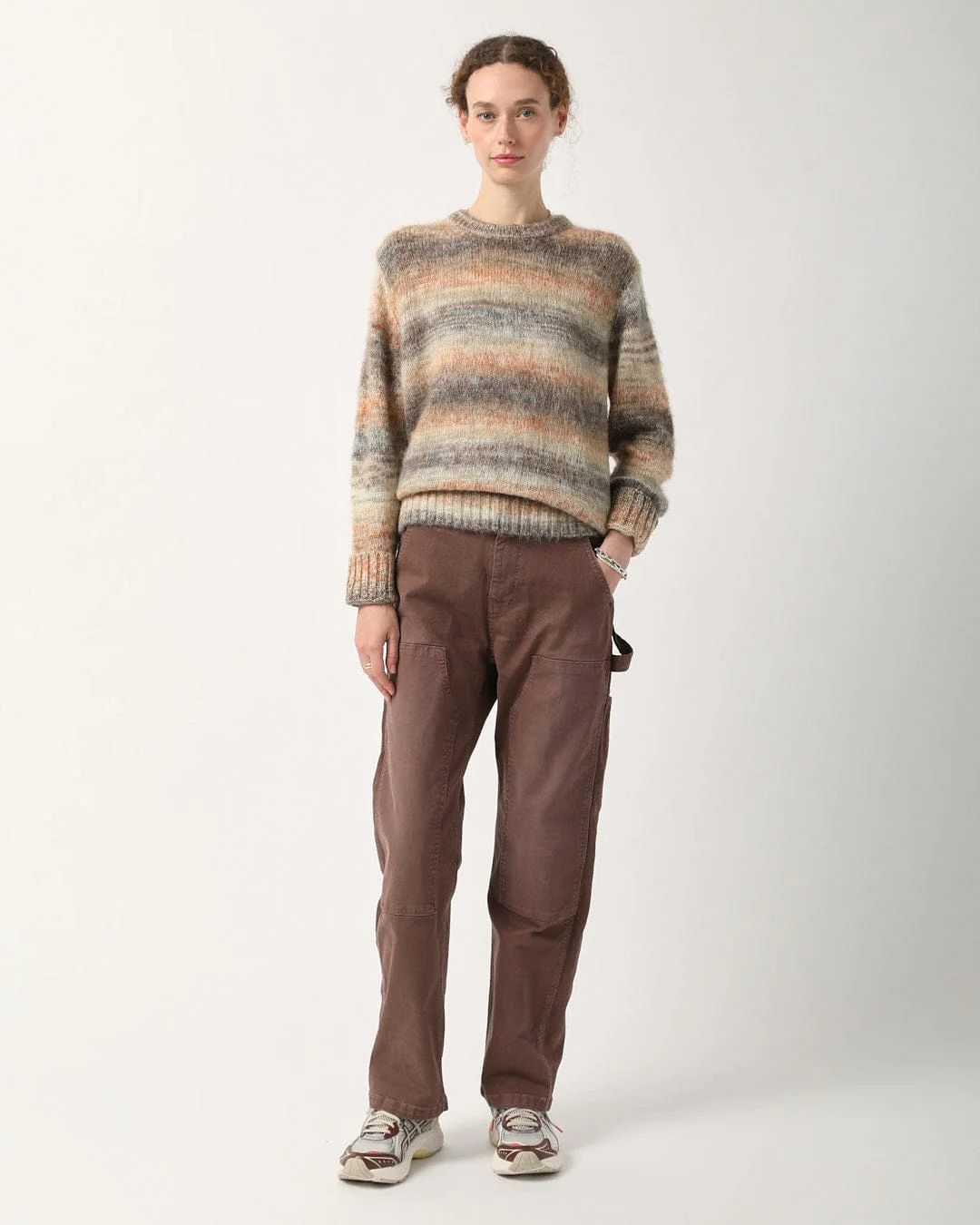 Space Dye Mohair Crewneck - Natural - Image 5