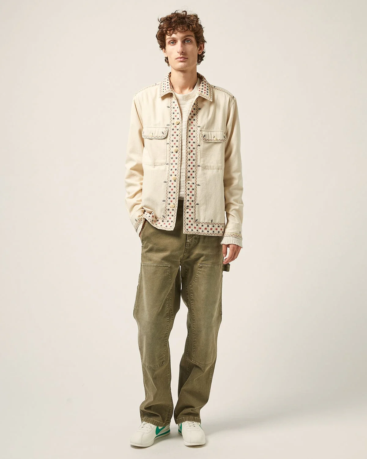 Starlight Embroidered Military Jacket - Image 4