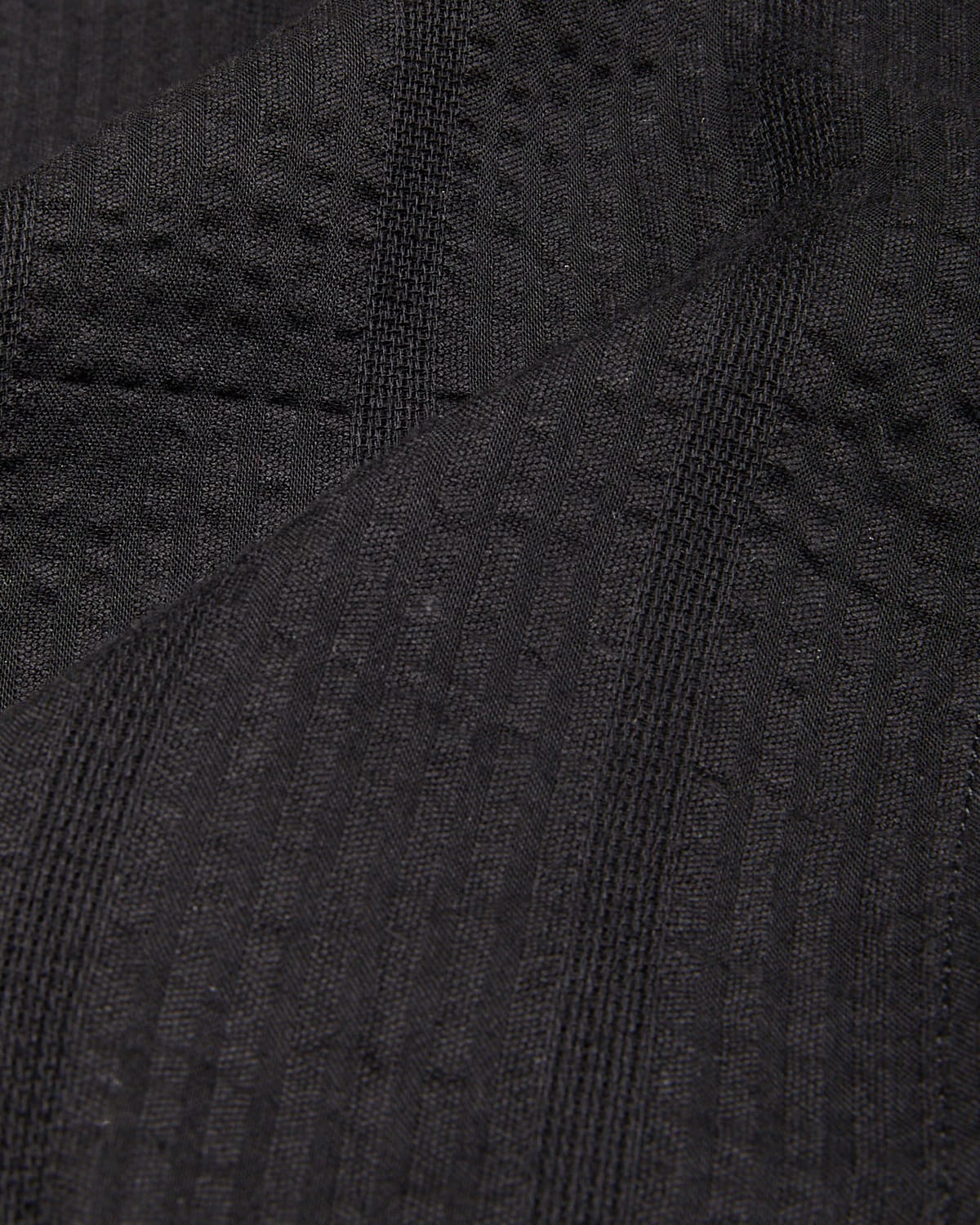 Striped Seersucker SS - Black - Image 5