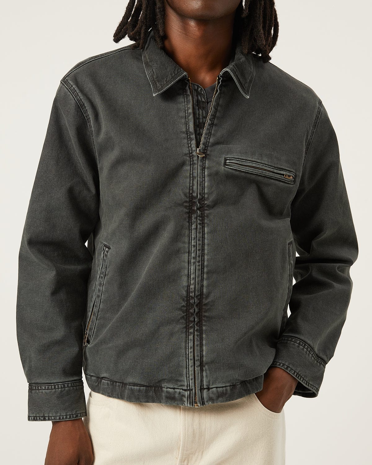 Utility Jacket - Black - Image 3