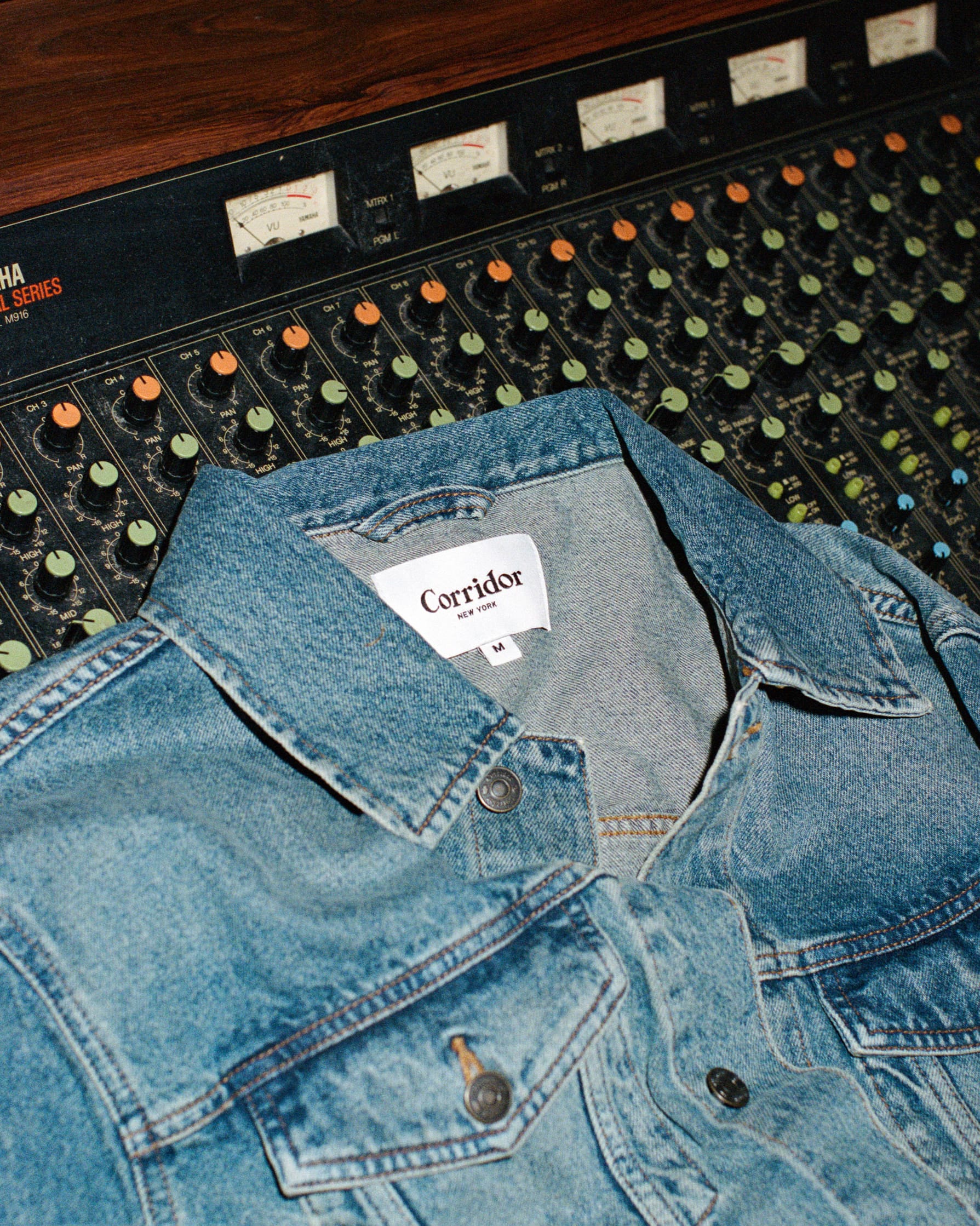 Washed Denim Trucker - Indigo - Image 3