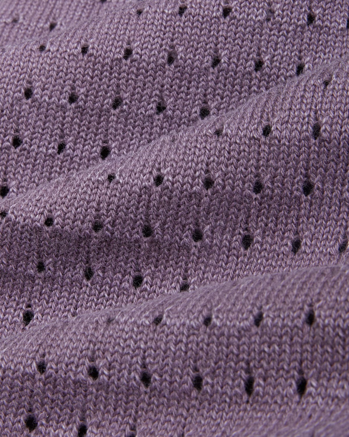 Washed Pointelle Buttondown - Violet - Image 5