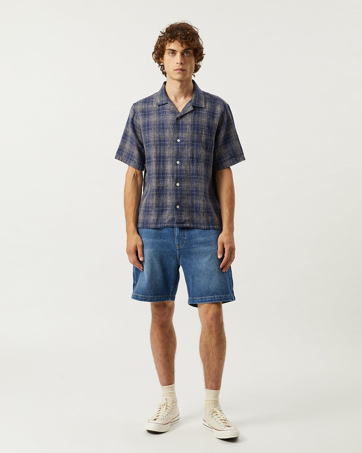 Wavy Linen SS - Navy - Image 3